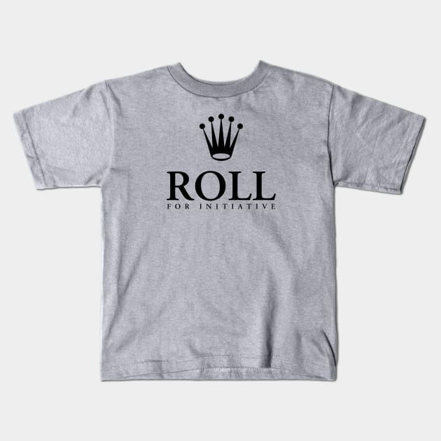 Roll for Initiative Kids T-Shirt by InsomniaStudios